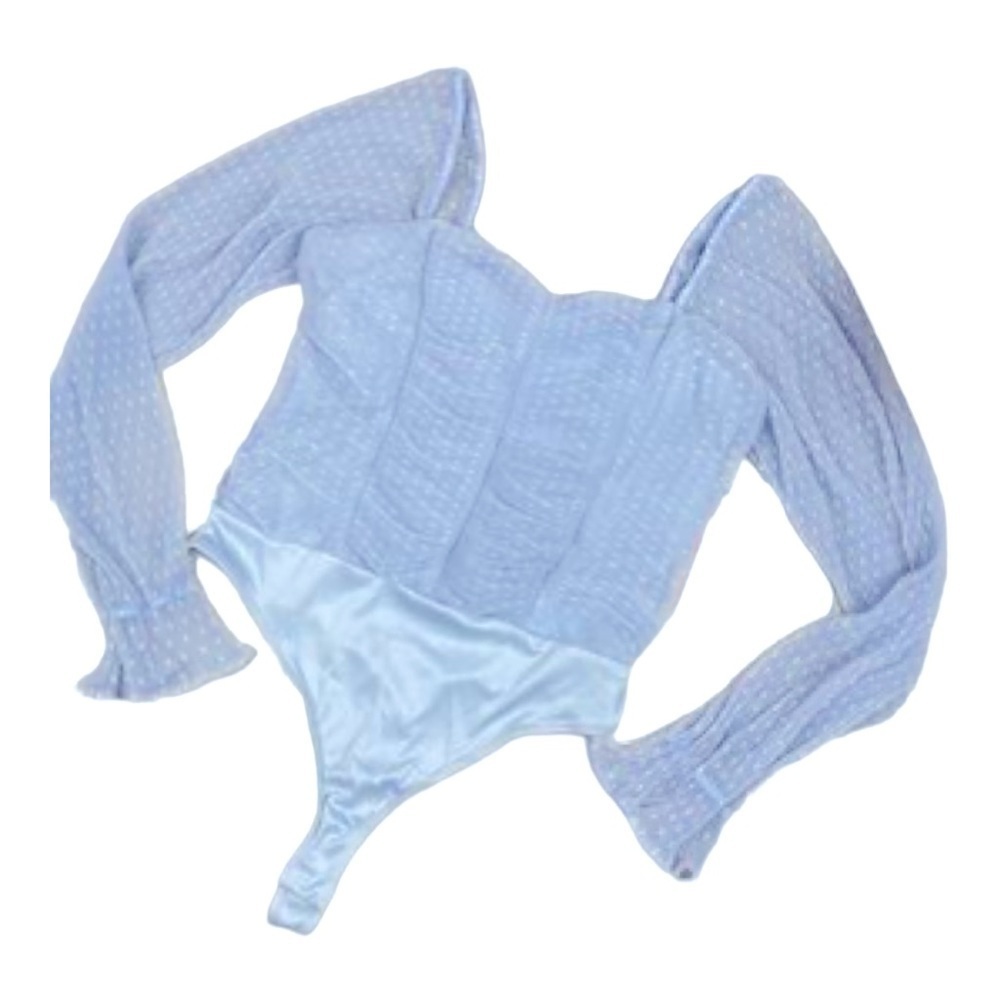 BLASHE-GORGEOUS BLUE BODYSUIT-SIZE LARGE